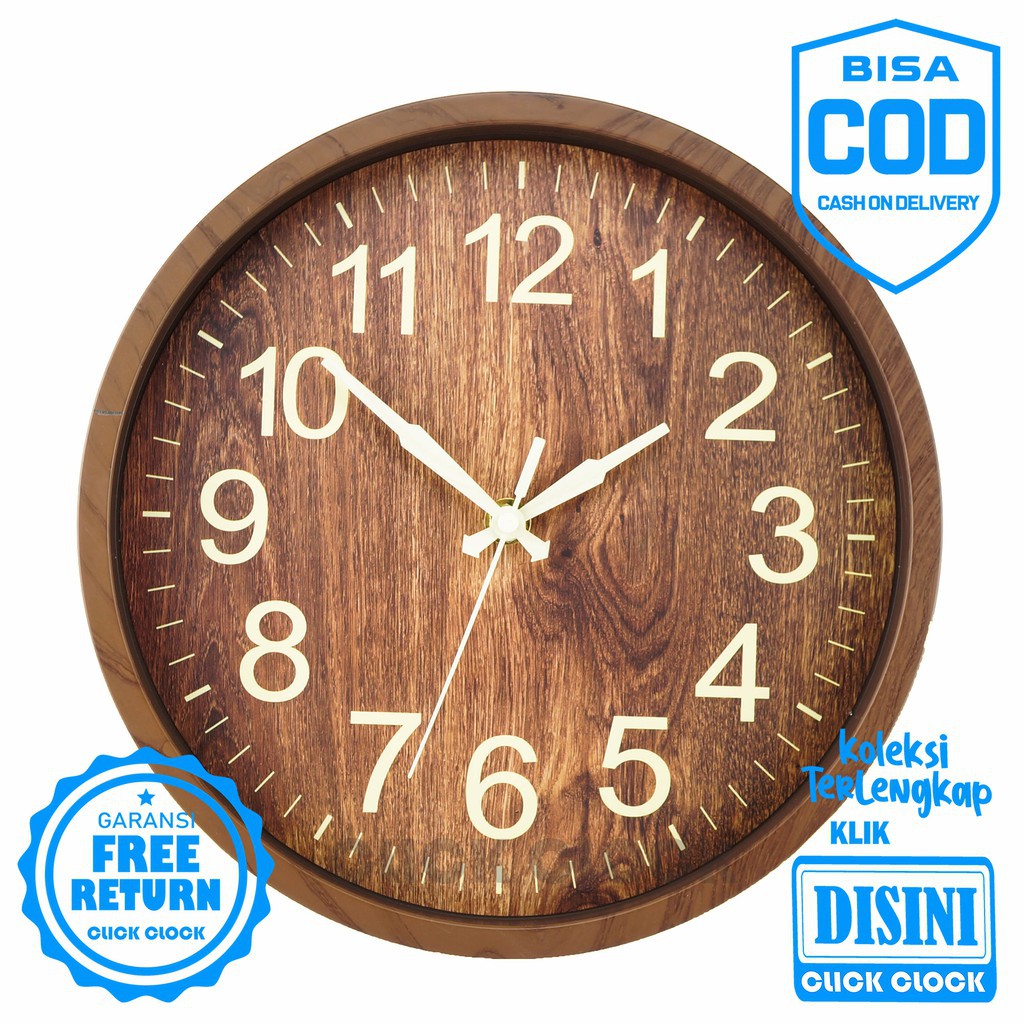 Jam Dinding Polos Minimalis Bagus Wall Clock Dekorasi Rumah  PM-3096