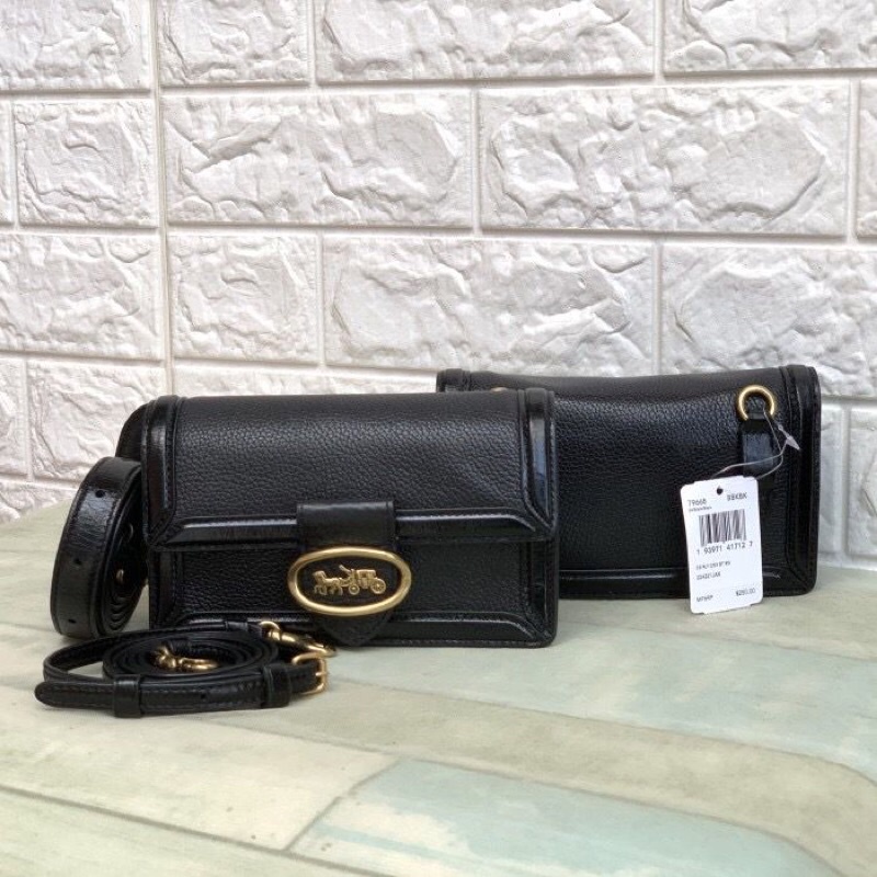 coach riley convertible bag black
