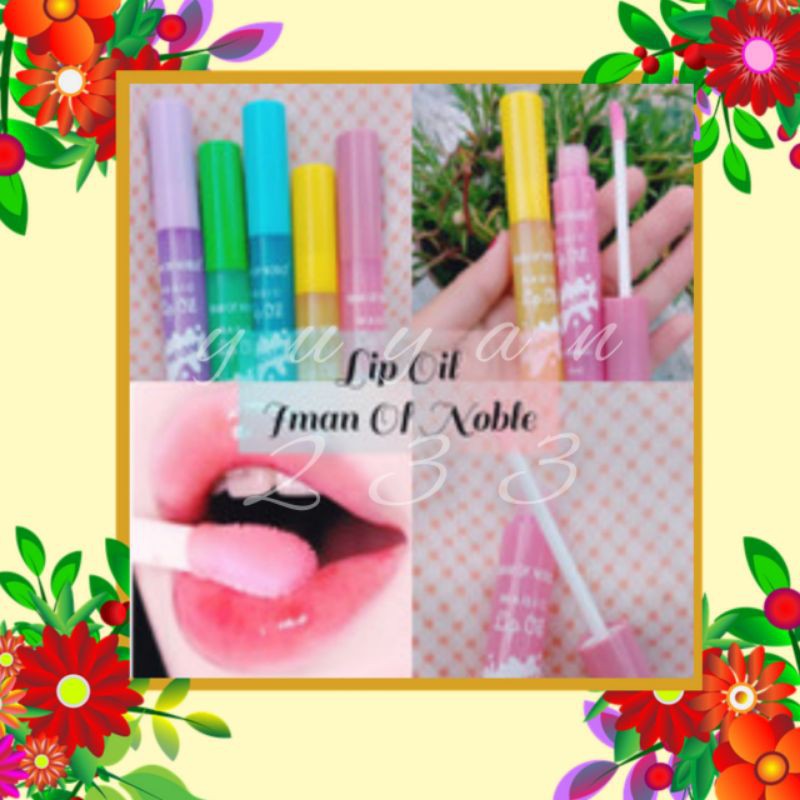 PROMO MURAH PER 6  LIP OIL IMAN OF NOBLE BOOM 6066