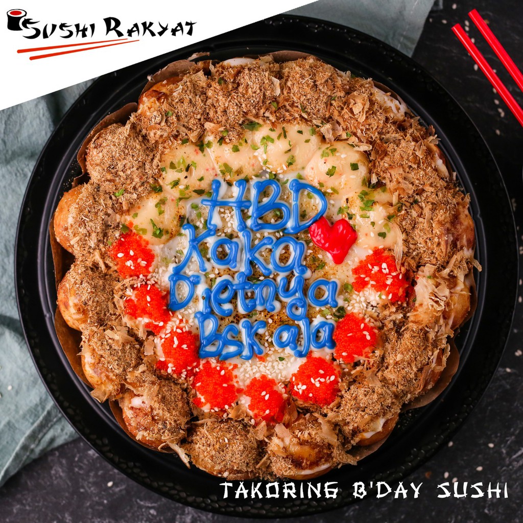 

SushiRakyat Paket Takoring Birthday Sushi Isi 40pcs