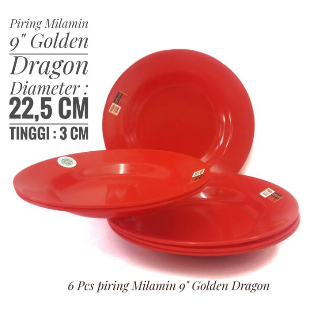 6 Pcs | Piring Makan 9