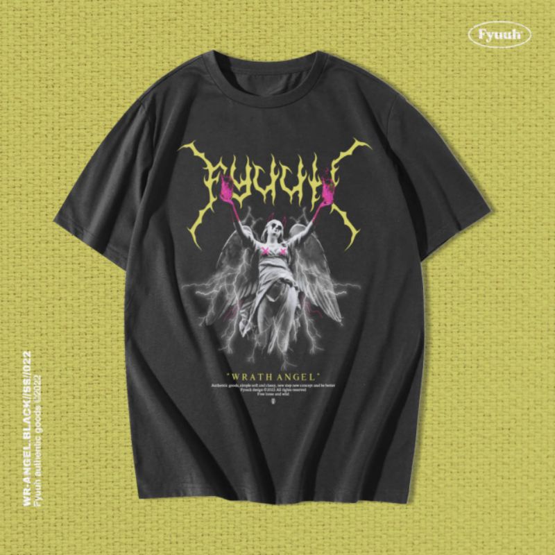 T-SHIRT FYUUH WRATH ANGEL KAOS DISTRO OVERSIZE