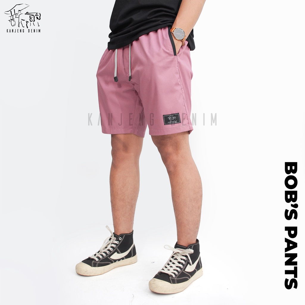 Kanjeng Denim Boardshort Celana Pendek BOB'S PANTS DUSTY PINK