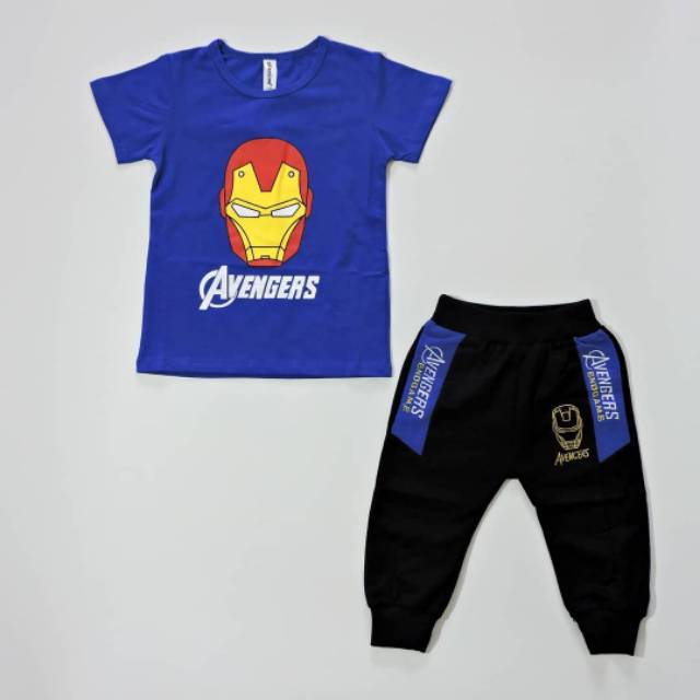 KA5 - SETELAN ANAK IMPORT SET AVENGERS (IMPORT)