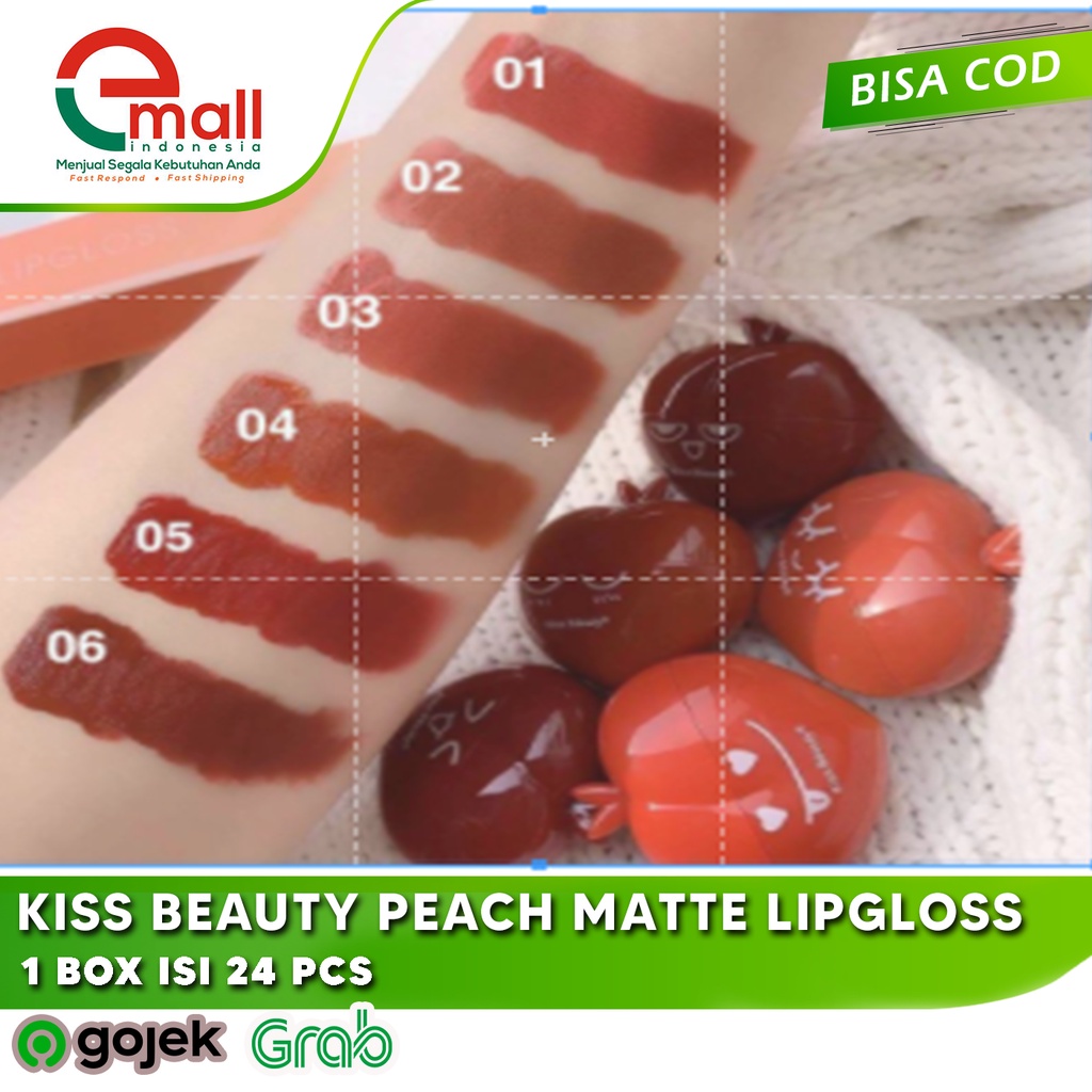Kiss Beauty Peach Matte Lipgloss