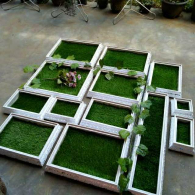 

Alas kotak hantaran/seserahan, rumput sintetis swiss 3cm ukuran kostume