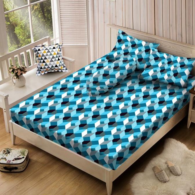Golden Eterna Katun CVC Sprei Tinggi 30 - Art Zigzag