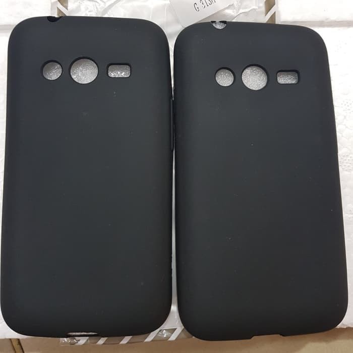 G517Case samsung galaxy v plus v v2 silikon hitam pekat matte soft case