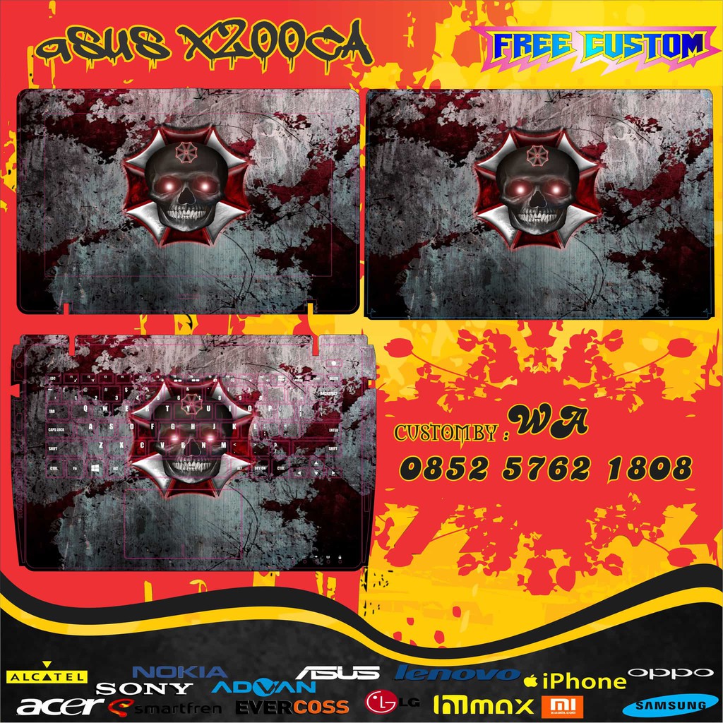 GARSKIN LAPTOP asus x200CA FULL BODY