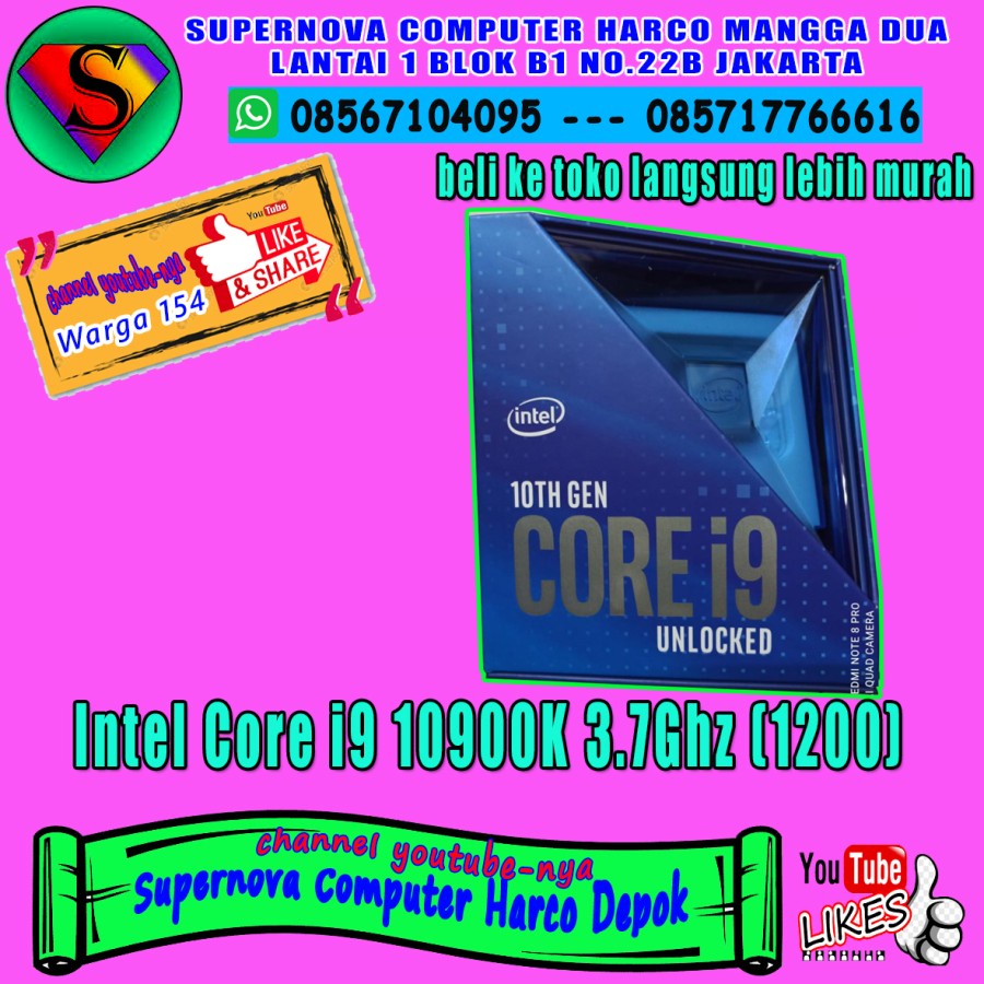 Intel Core i9 10900K 3.7Ghz (1200)