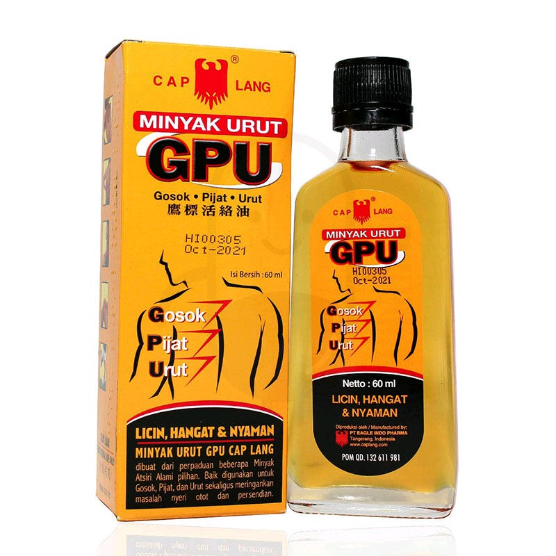 GPU caplang 60ml minyak gosok harga grosir