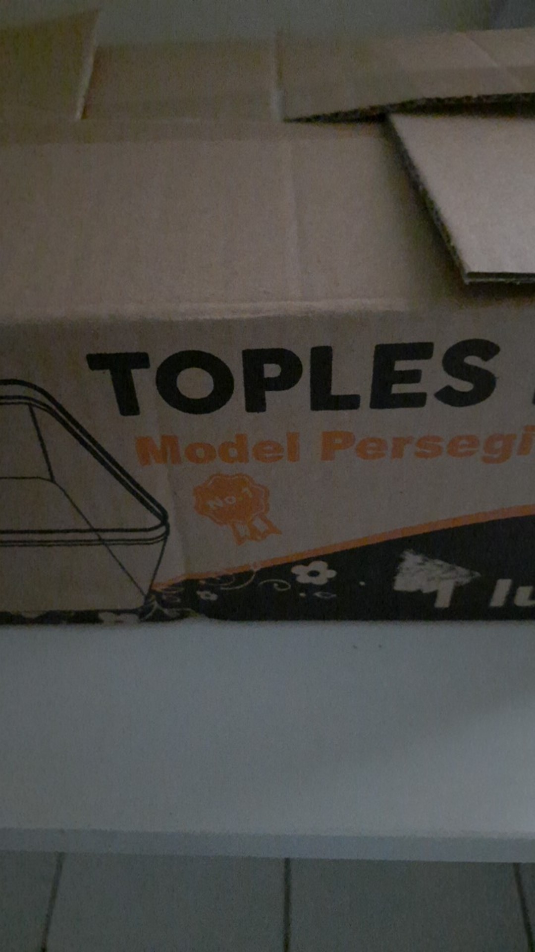 12 Pcs Dessert Box / Toples Nastar Kue Kering Persegi Plastik Mika