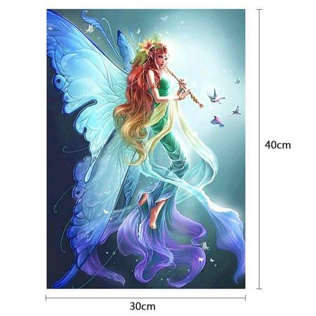 DIY Full Drill Diamond Painting - 5D Fairy Butterfly Stitch Kit