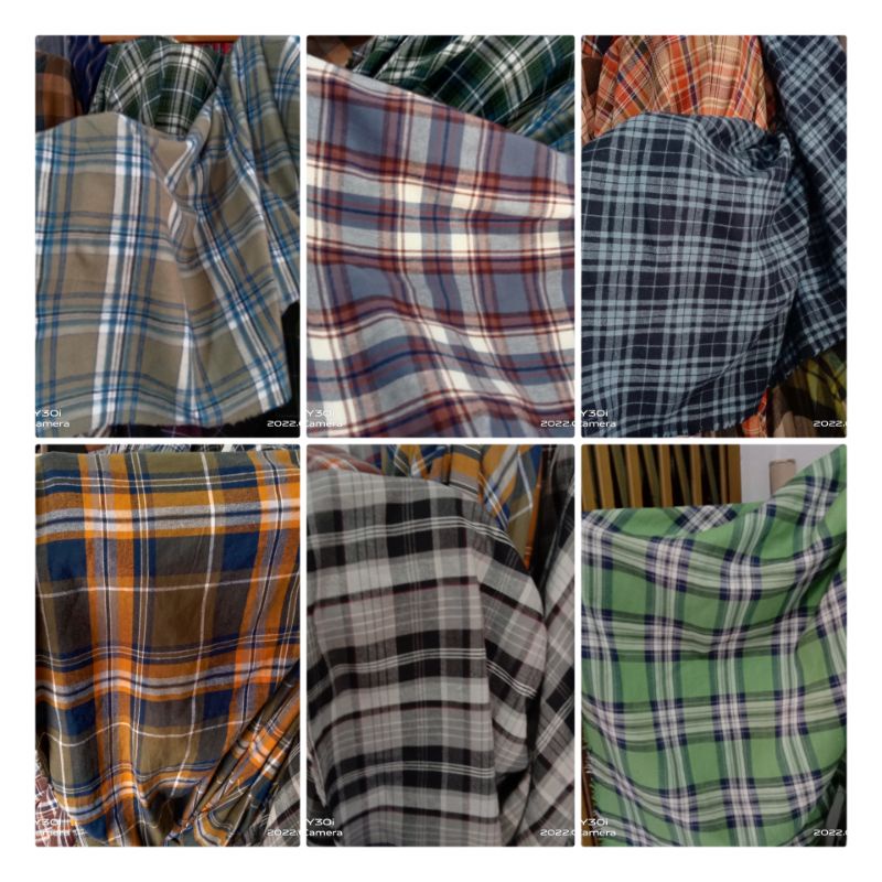 kain kemeja flanel
