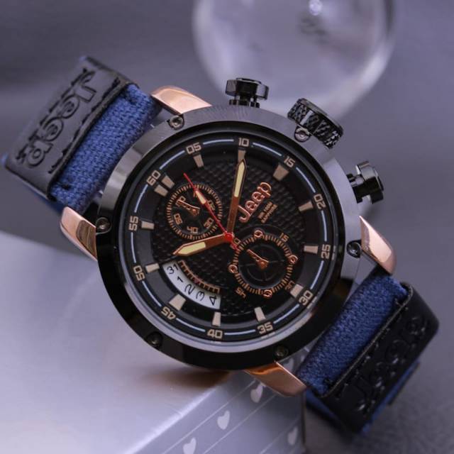 jam tangan jeep kanvas chrono