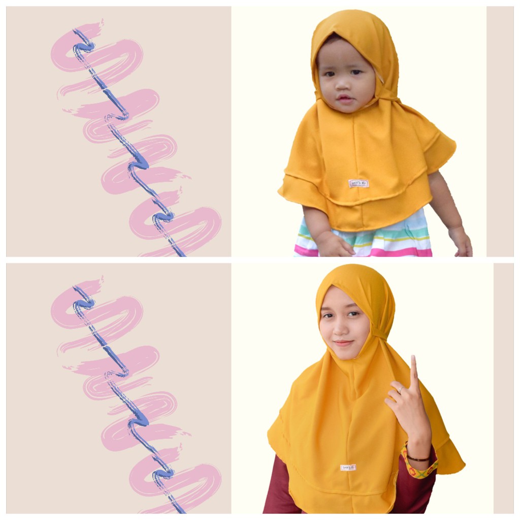 Couple Hijab, Hijab Anak dan Dewasa Original BERGO SHAMIRA