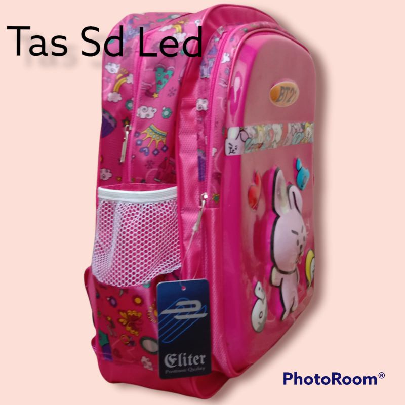 Cod!!Tas Ransel Sekolah Anak Bts Timbul Tas Sd Cewek Lampu Led Nyala