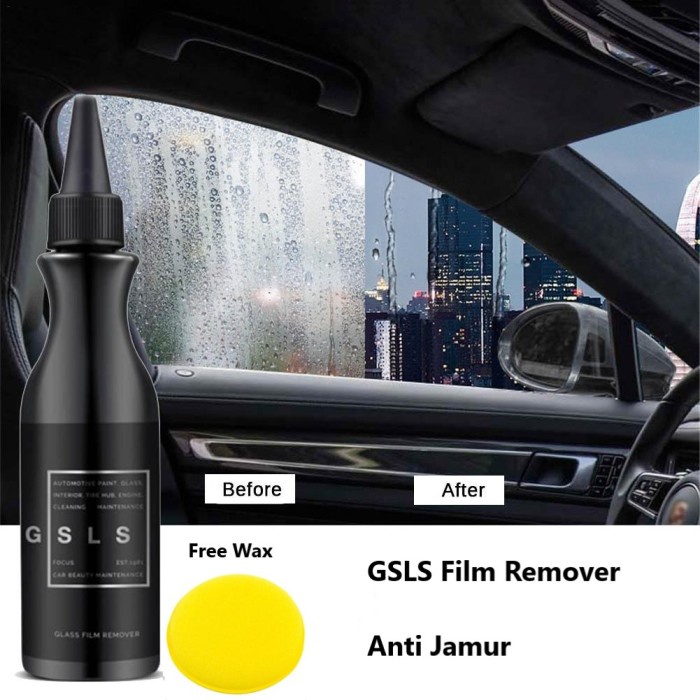 GSLS Film Remover Glass Water Spot Obat Pembersih Penghilang Kerak Jamur Kaca Mobil