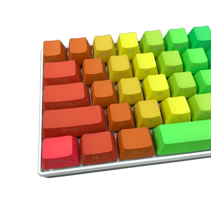 ALCHA KEYCAPS GRADIENT FULL COLOR PBT DOUBLE SHOT SIDE LETTERS