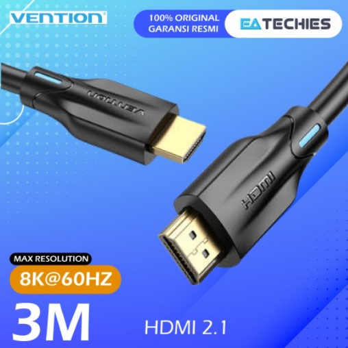 [3M] Vention HDMI 2.1 - Kabel Male to Male 8K 4K High Speed HDR - AAN