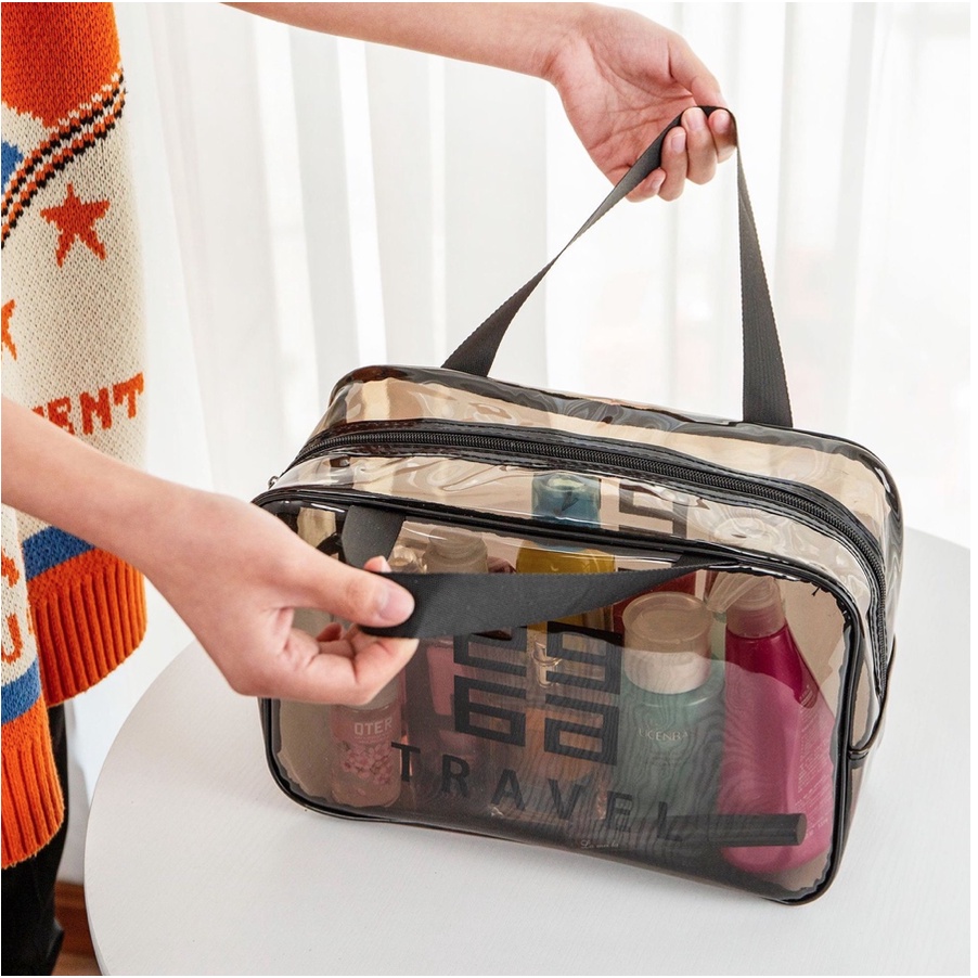 Tas Travel Organizer Penyimpanan Serbaguna Tas Sabun Peralatan Mandi Waterproof Pouch Make Up Kosmetik Washbag Toiletry