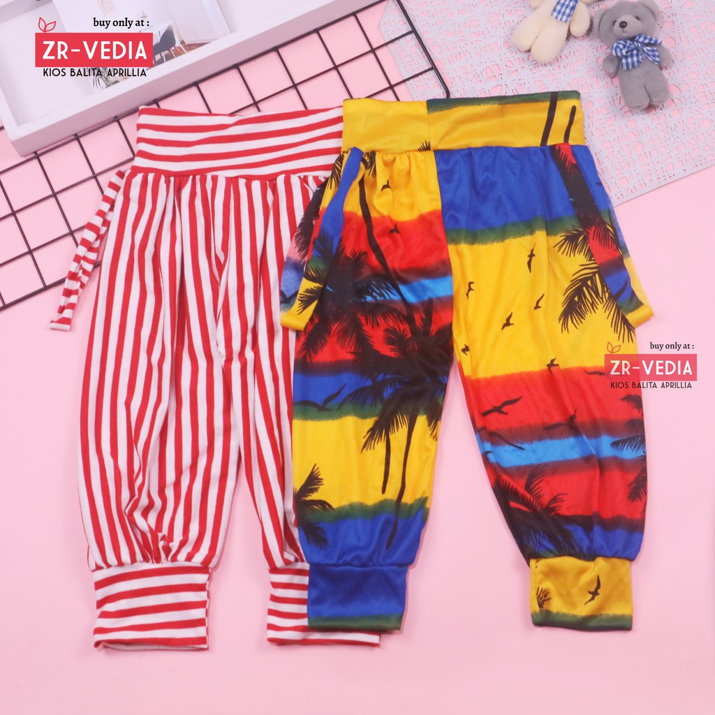 Aladin Carlissa uk 5-6 Tahun / Celana Panjang Anak Perempuan Murah Pants Bahan Adem Motif Grosir