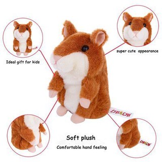 Talking Hamster Mainan  Boneka Hamster Bisa Bicara dan 