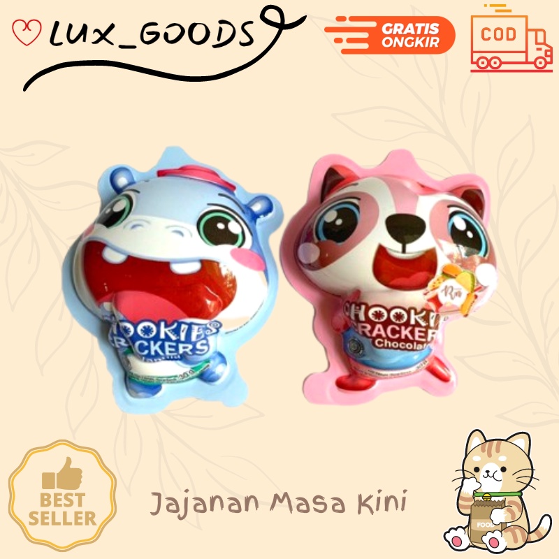 

LUX_GOODS - BISCUITS ZOO KUDANIL RAKUN 30g Biskuit Kue Kering Anak Enak Cemilan Biscuit Isi Selai