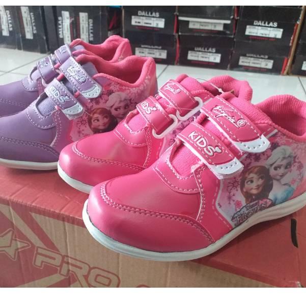 SEPATU ANAK TK LUCU CEWEK FROZEN-LOL MURAH –FJ.19My22ᶜ