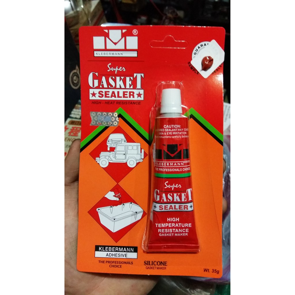 

Lem Gasket Sealer / Lem Silikon Merah / Lem Paking KLEBERMANN 35 Gram Original