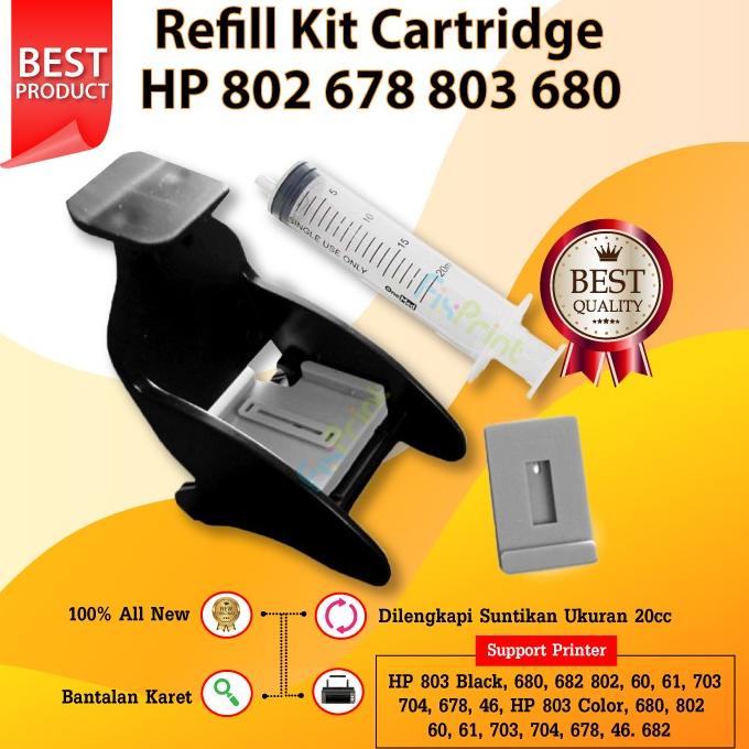 ,,,,,,,] Refill Kit Tinta Cartridge HP GT51 GT52 Printer 315 415 GT5810 GT5820