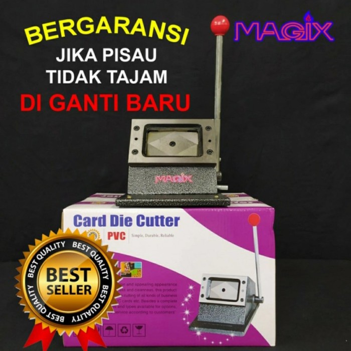 

READY ALAT POTONG PLONG ID CARD MAGIX /MESIN PON ID CARD/PEMOTONG KARTU NAMA TERLARIS