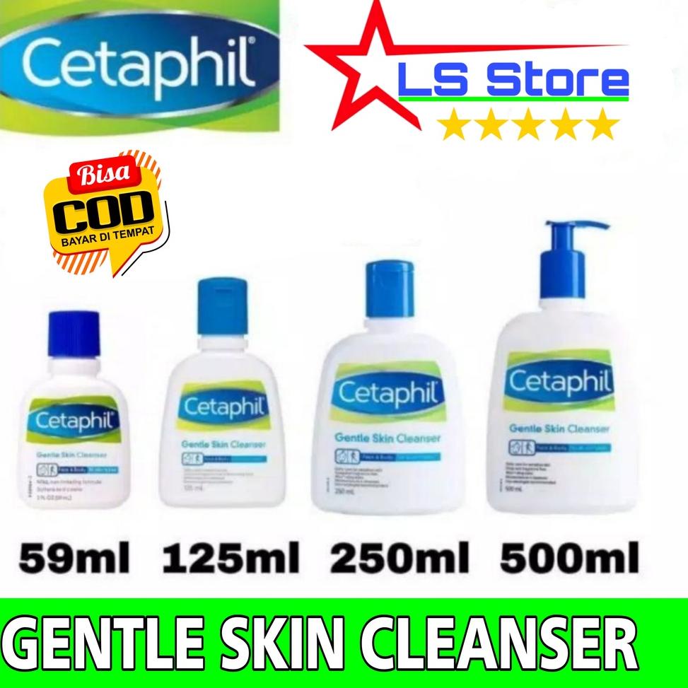 B1R5 Cetaphil Gentle Skin Cleanser 59ml 125ml 250ml 500ml / 59 ml 125 ml 250 ml 500 ml sabun cuci mu