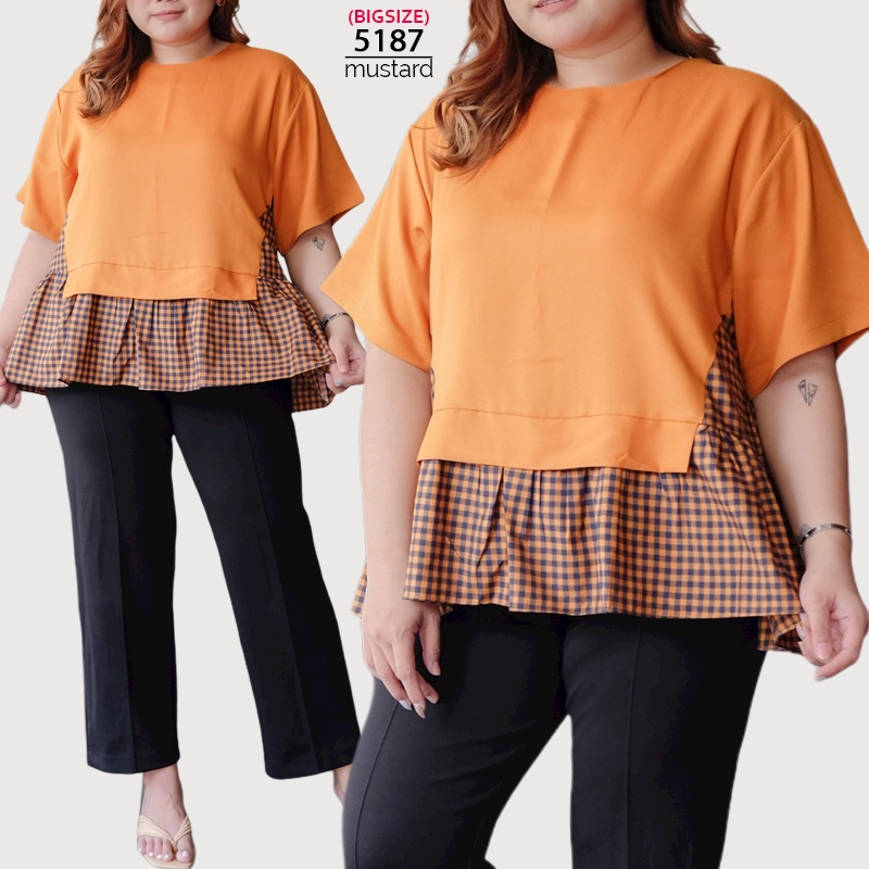 ARENA - Two Motif Blouse Jumbo Wanita