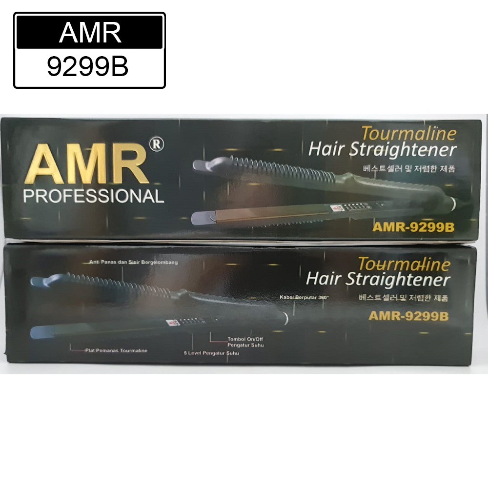 PROMO Catok AMR Tourmaline 2in1 Professional / AMR-9299B /AMR 2 IN 1 DIJAMIN 100% ORIGINAL