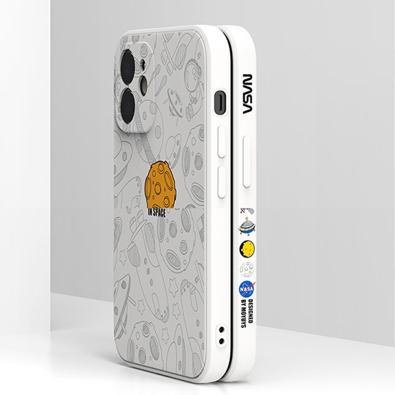 Casing Soft case Silikon Motif Nasa Astronot Untuk iphone 13 / 12 / 11 Pro Max / XS / XR / 8plus / 12pro / 7 / 8 + / X / XS / XR