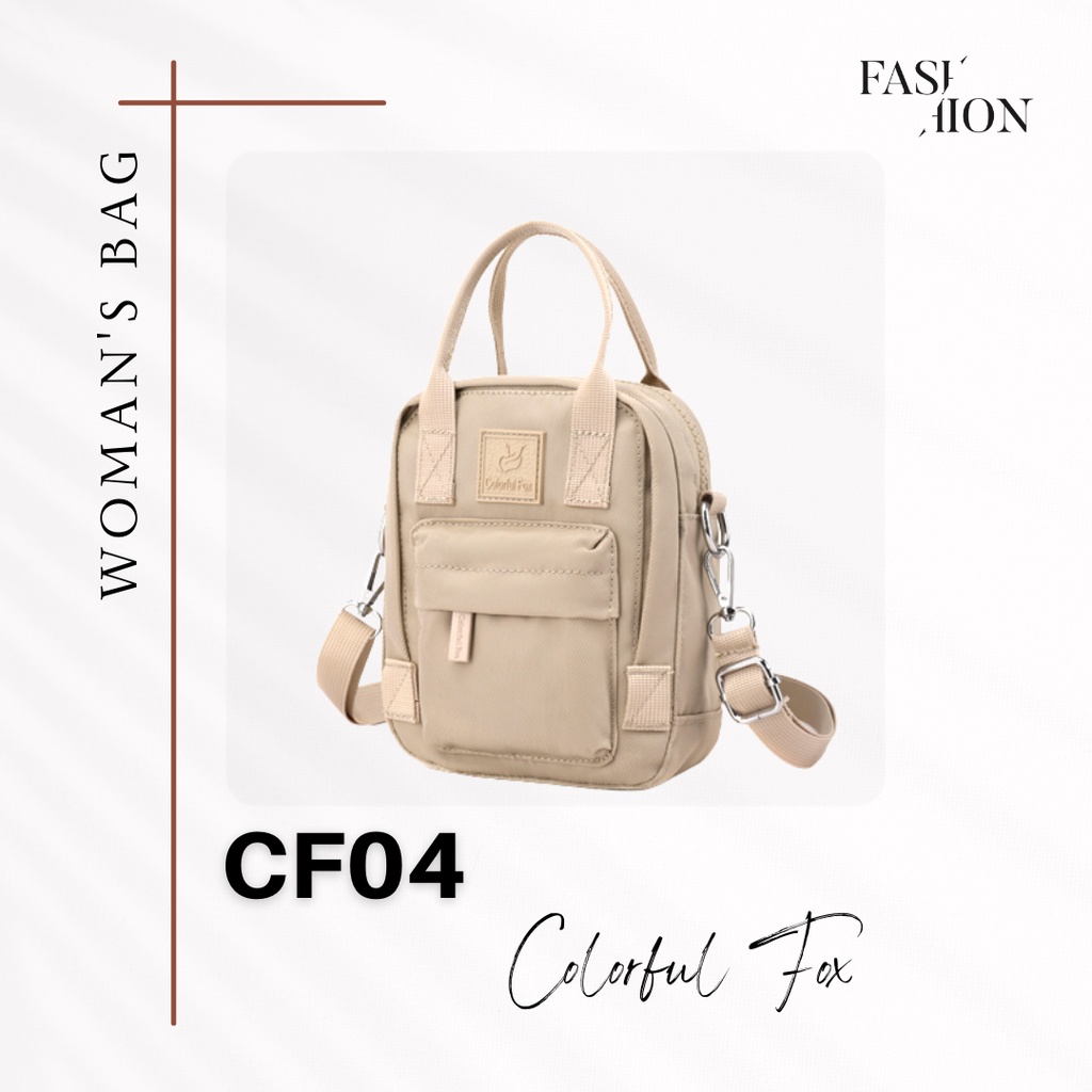 [Fashion Hut] Tas Mini Ransel Selempang Jinjing Colorful Fox - CF04 / 0417
