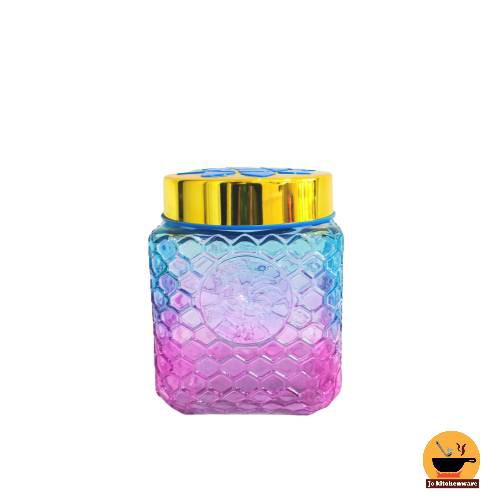 Toples kaca cristal unik mewah tebal premium kue kering lebaran AFS126M