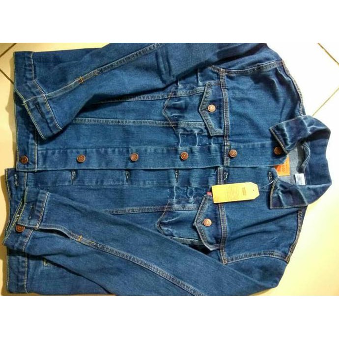 Diskon Jaket Original Jeans Levis Buatan Usa Import Biowash Polos Barang Terjamin