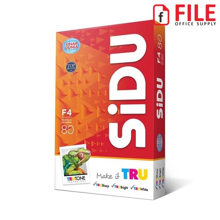 

Kertas HVS F4 Folio 80gr Sinar Dunia / SIDU 80 gsm