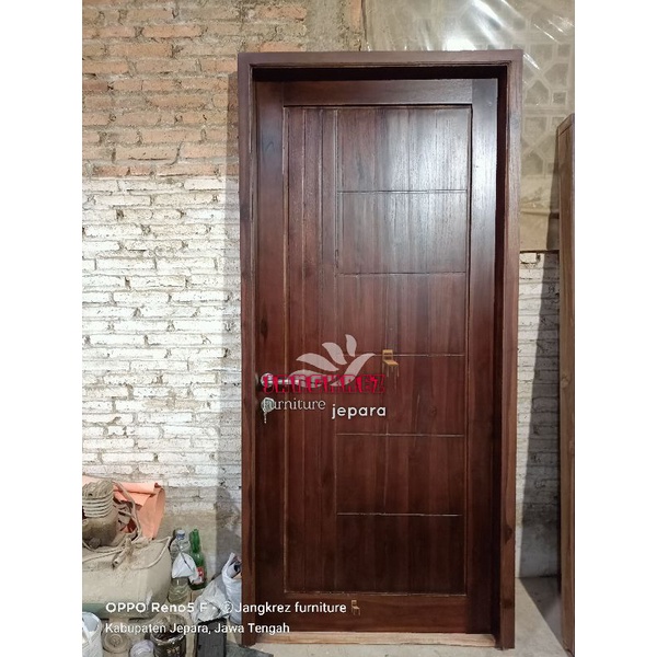 Pintu jati pintu kamar jati minimalis