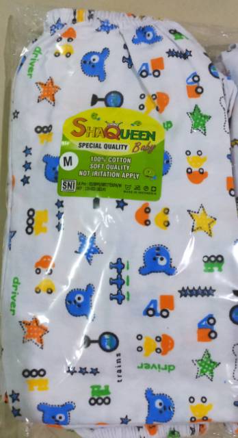 12 pcs Celana panjang bayi SNI ukuran M 3-9