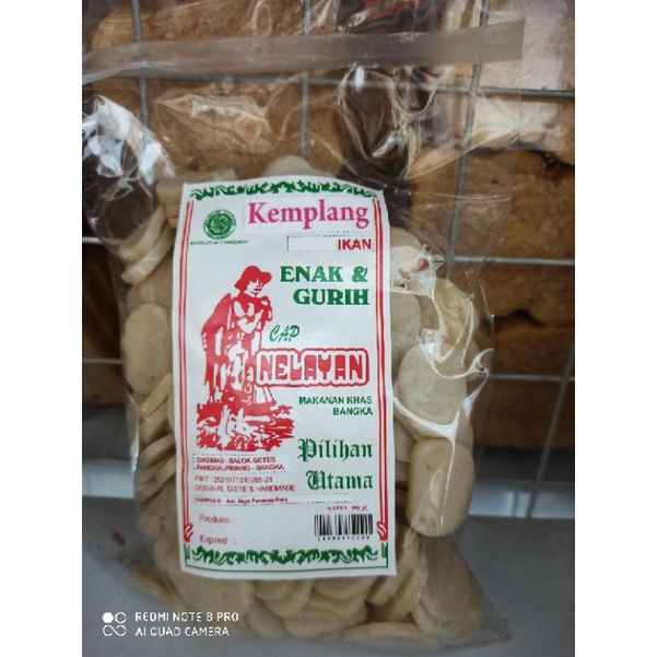 kemplang mentah ikan tenggiri nelayan 500gr - kerupuk bangka - snack bangka