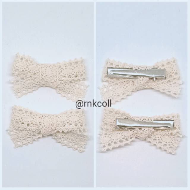 Jepit Rambut Anak Vintage Pita Rajut Size S