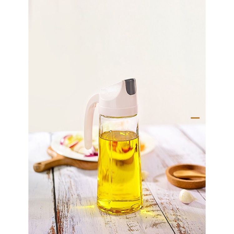 HOVELSHOP Botol Minyak Goreng Buka Tutup Otomatis Tempat Penyimpanan Kecap Syrup Oil Pot