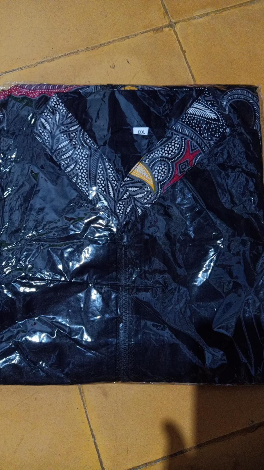 Atasan Batik Wanita Jumbo Batik Tenun Halus Zipper Depan Dolby Dolby Doby Doby