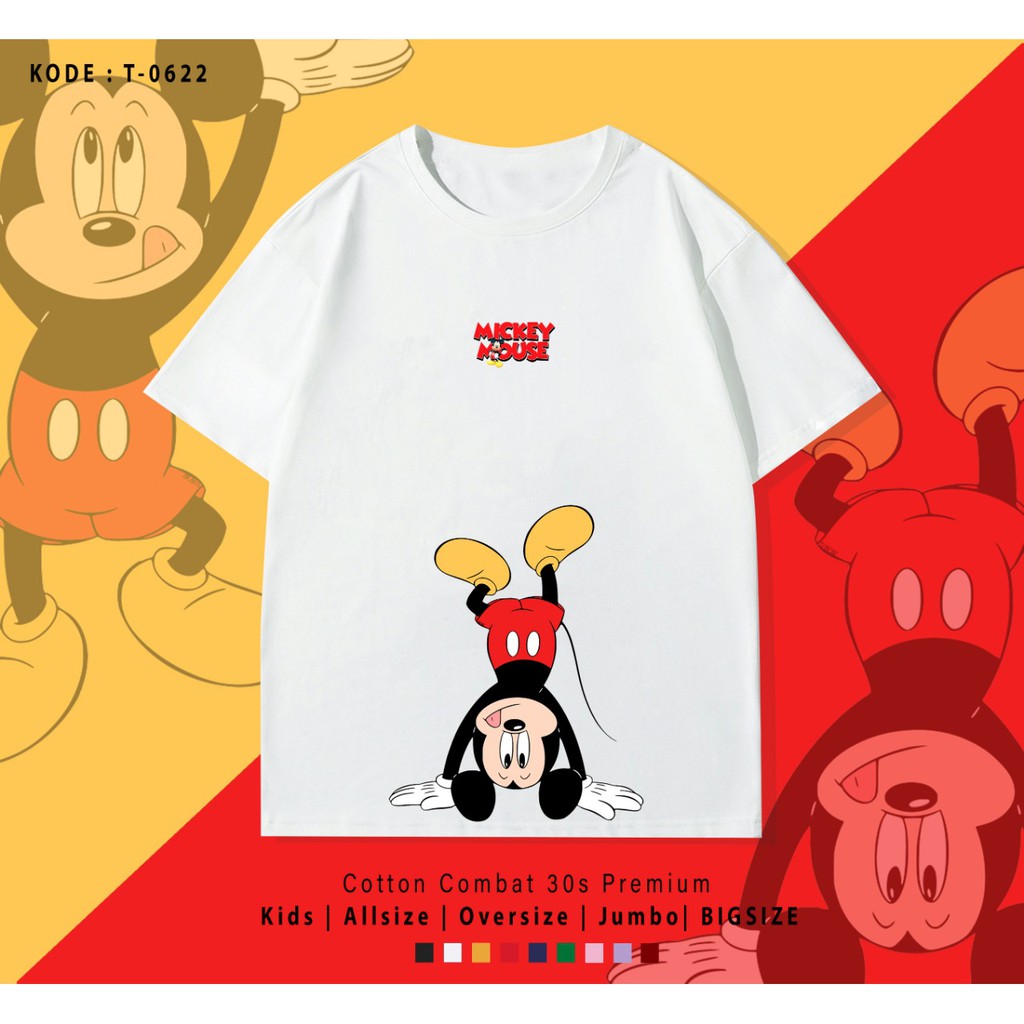 T-SHIRT / KAOS MICKEY SALTO / UNISEX / BEST SELLER / 100% REAL PICTURE / TERIMA RESELLER / GROSIR