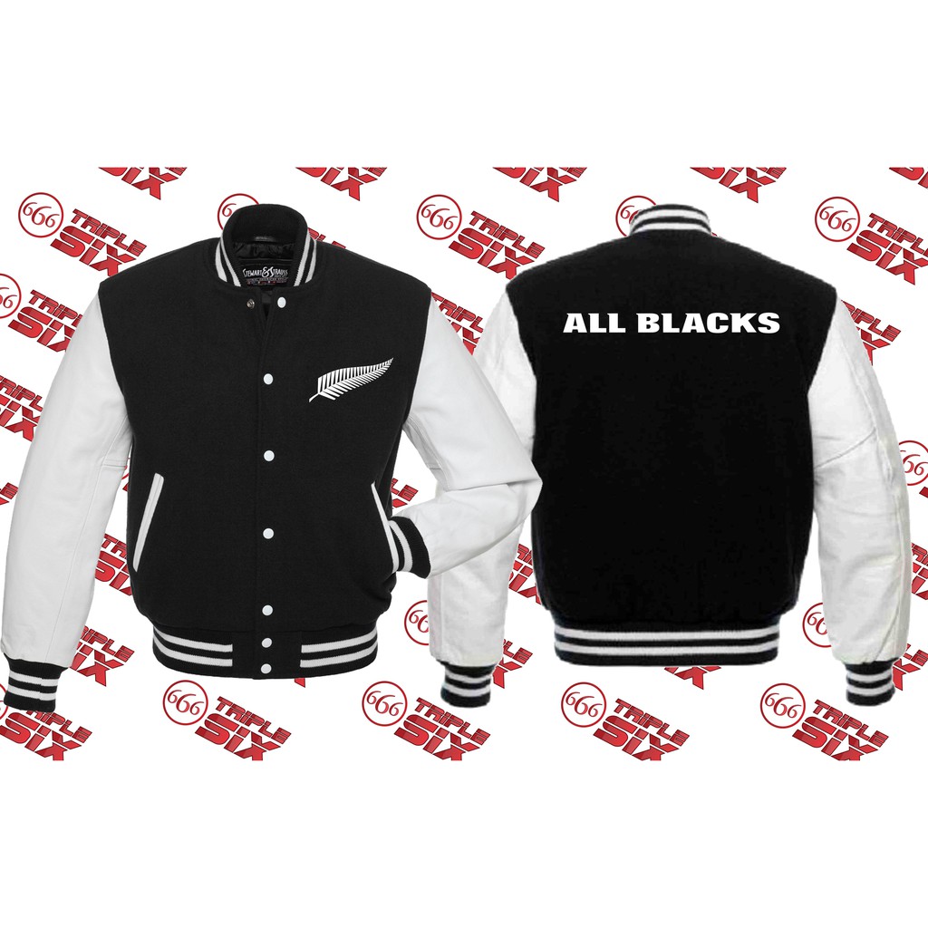 Jaket Varsity Baseball New Zealand All Blacks