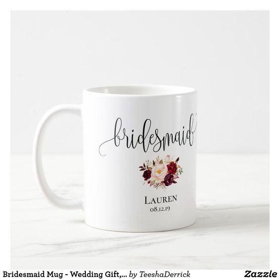 Mug Bridesmaid Custom/Mug hadiah custom