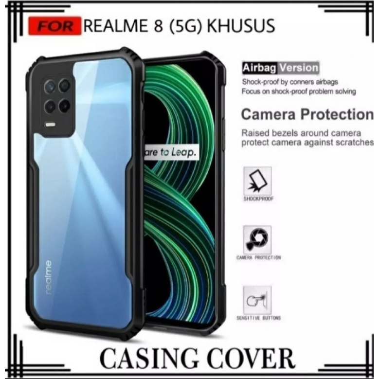 Case Realme 8 5G Transparan Hard Case Sock Proof  Casing Realme 8 5G Transparan
